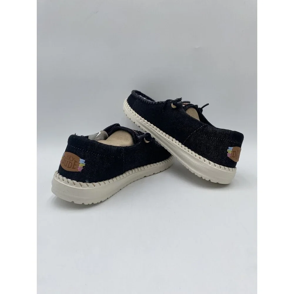 Hey Dude WENDY FUNK CRAFTED TWEED Women's NEW Casual Shoes Black Multiple Sizes